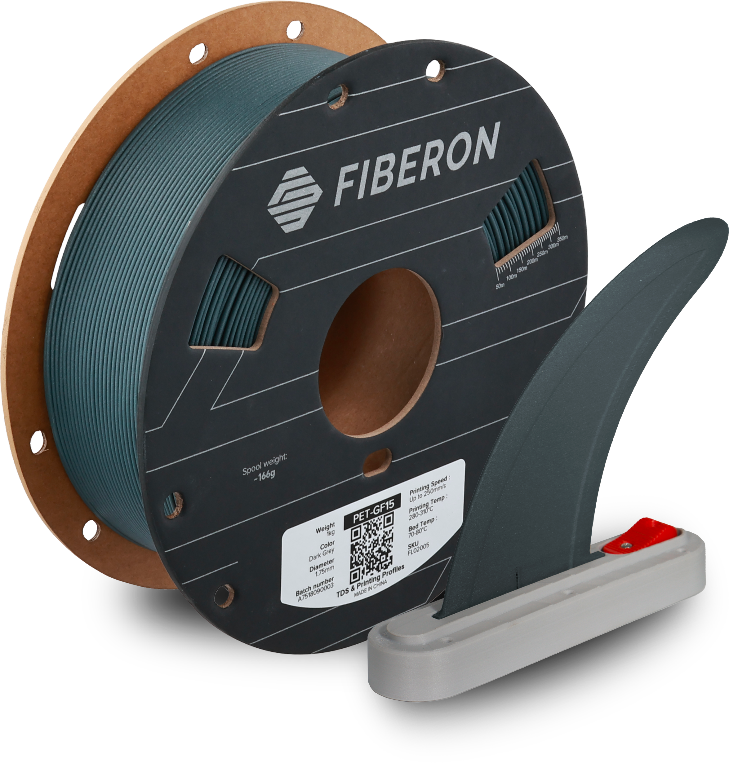 Polymaker Fiberon PET-GF15 Dark Grey
