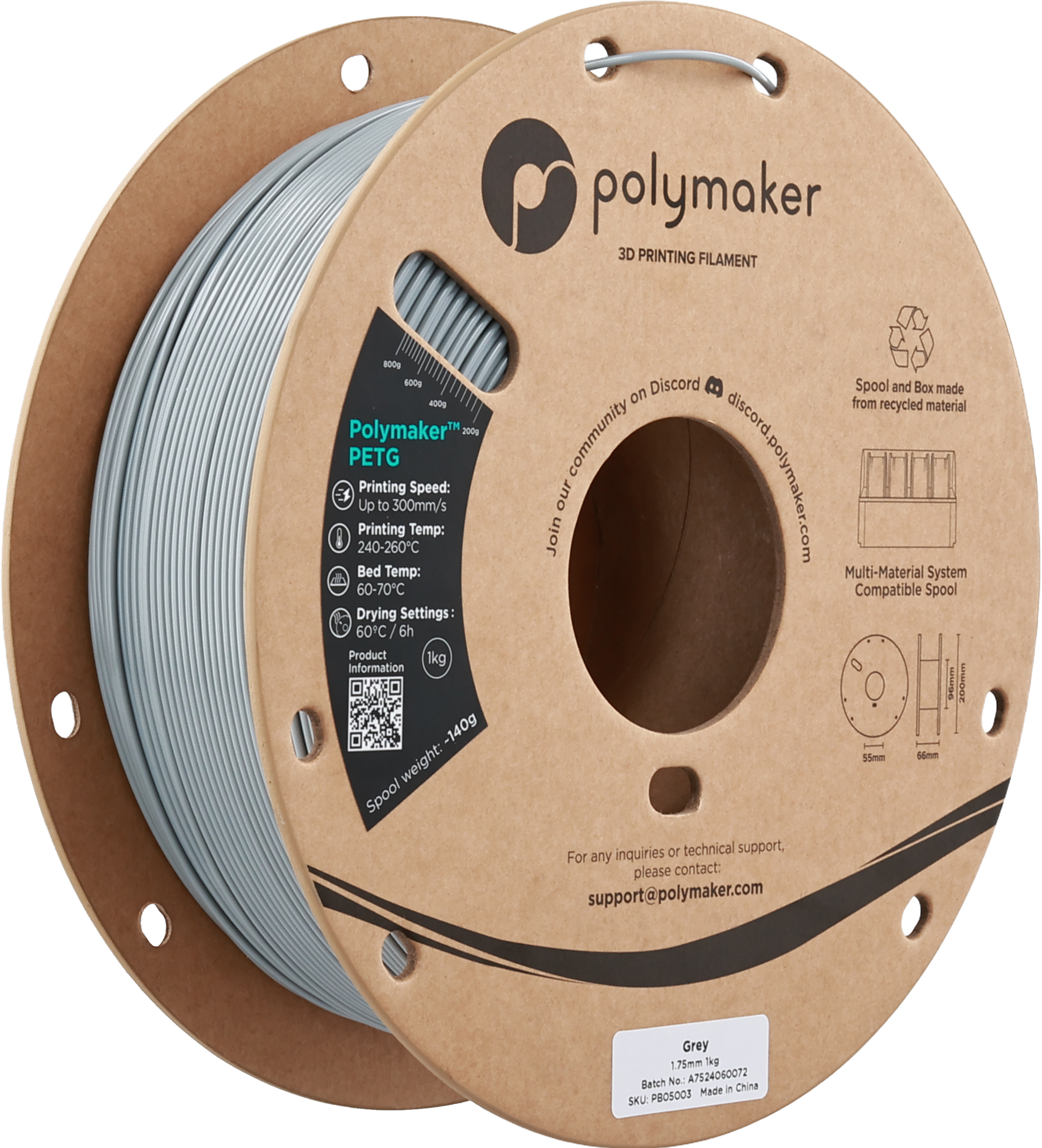 Polymaker PETG Grey