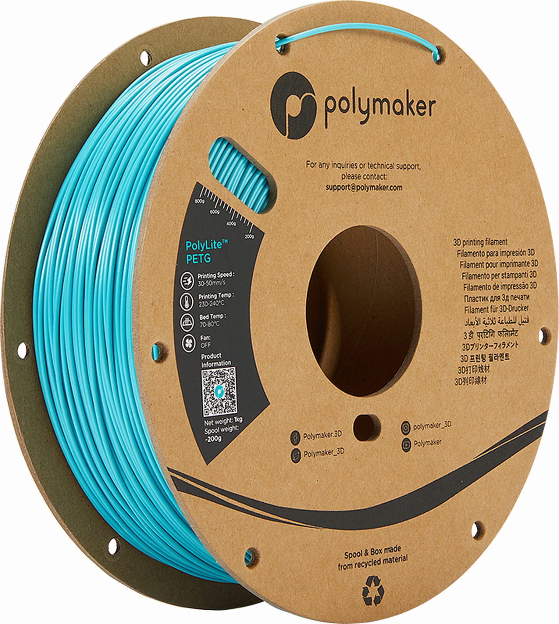 Polymaker PolyLite PETG Turquoise