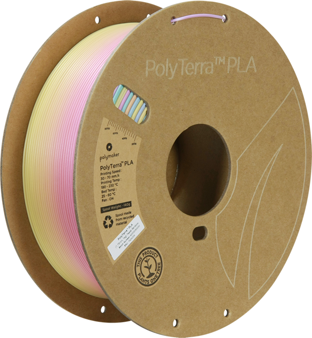 Polymaker PolyTerra Gradient PLA Pastel Rainbow